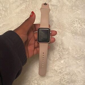 A golden Apple Watch